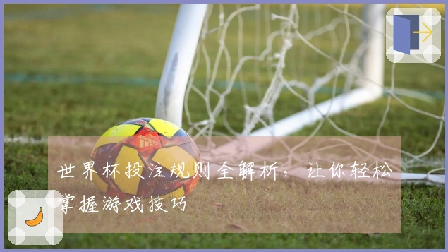 世界杯投注规则全解析，让你轻松掌握游戏技巧